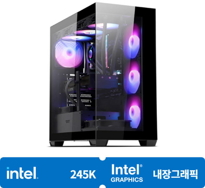 (컴퓨존) 가정용 사무용PC 아이웍스5-5194 (245K/내장그래픽), Free DOS, 1TB, 16GB, 블랙