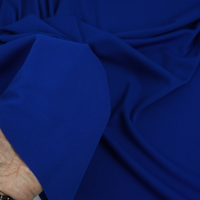 폴리에스테르 100% 저지원단 블루색 무지 매끄러운 신축성 좋은 의류천 리뷰만족 국내생산, 1개