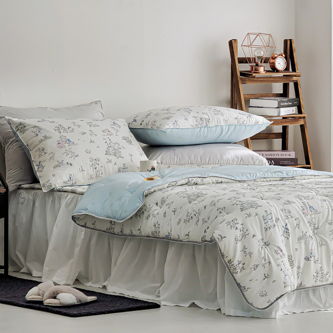 Alice 앨리스야 부드러운 포근한 옥수수솜 콜라겐 텐셀 간절기 침구 이불세트 [국내산]