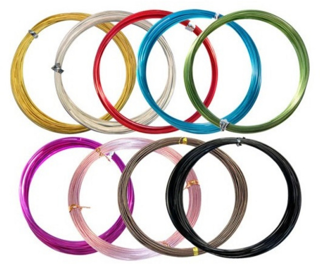 칼라 공예철사 1.0 mm x 8 m, 검정색