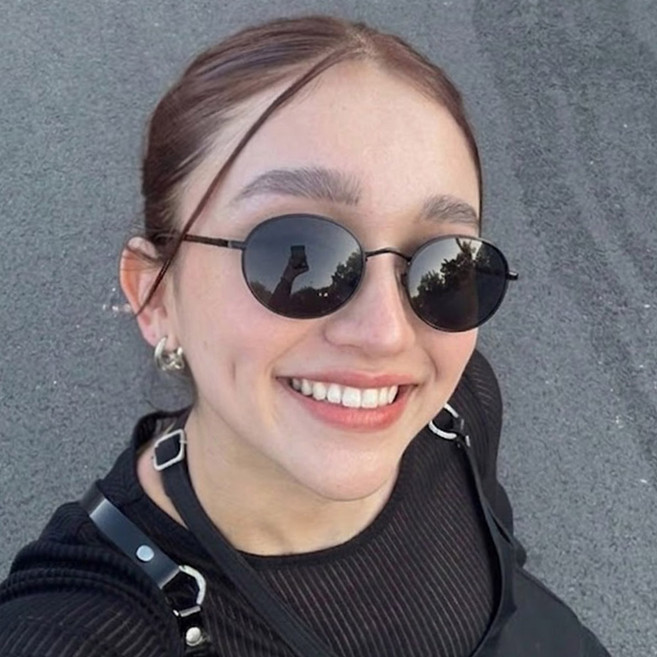 긱시크 오벌 UV400 알작은 메탈 타원형 선글라스