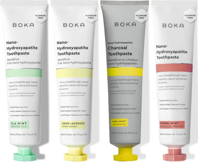 Boka 보카 무불소 치약 4팩 민감한 잇몸 치아 버라이어티팩 (개당113g) 치아미백 구취 자일리톨, 4개, 113g - 쿠팡