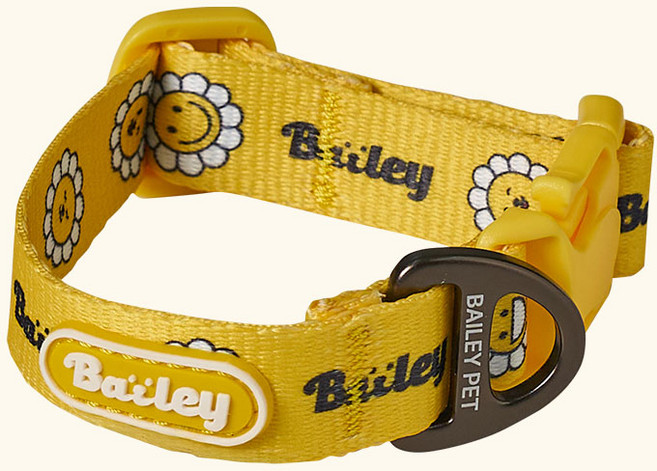 베일리펫 강아지 소형견 중형견 산책 데이지 워키 목줄, 1개, 옐로우