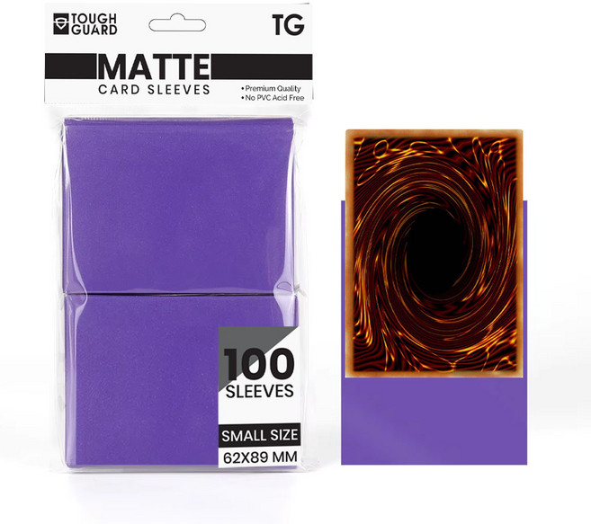 터프가드 TOUGH GUARD 유희왕 뱅가드 카드 TG프로텍터 62x89mm 1중 100매, 퍼플, 1개