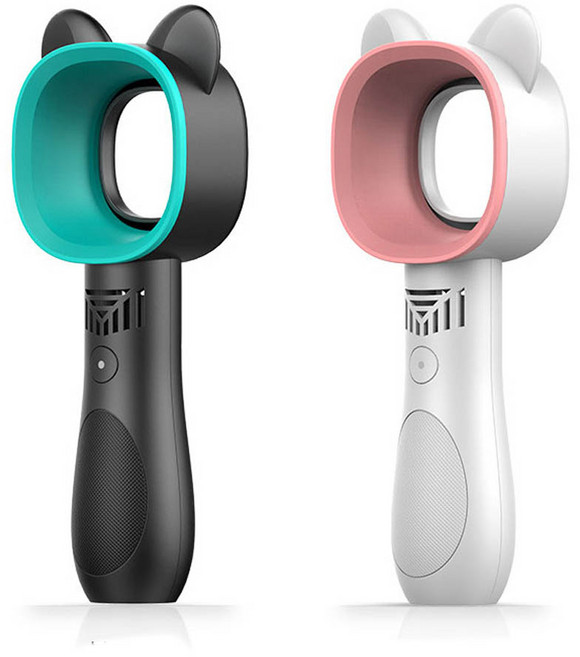 푸다스 고양이 에어캣 선풍기 미니, 화이트, X10S