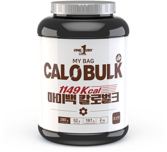 원데이뉴트리션 칼로 벌크 게이너 헬스 단백질 보충제, 1개, 2kg
