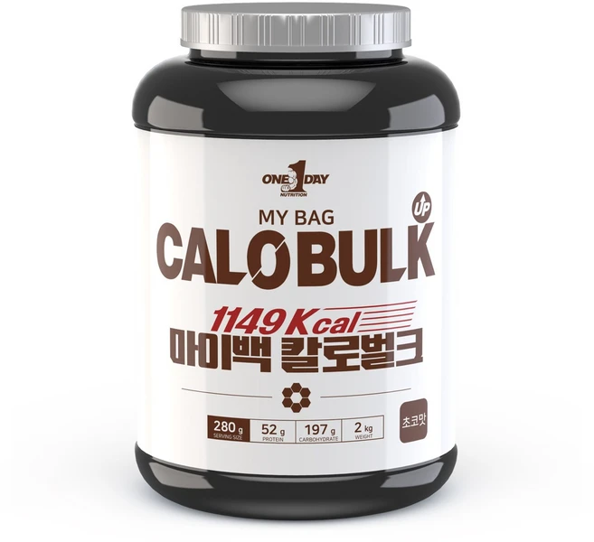 원데이뉴트리션 칼로 벌크 게이너 헬스 단백질 보충제 2kg, 1개 - 쿠팡
