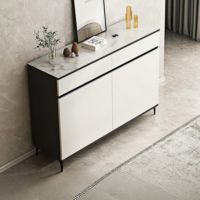 YAPOGI 다용도 주방 서랍장 하부장 주방 그릇장 대용량 주방 수납장, 화이트