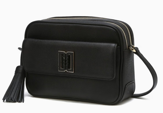 [ 닥스정품 / 선물포장 ] [23FW][populet] DAKS 79 닥스 BLACK 블랙 DD로고 소가죽 크로스백