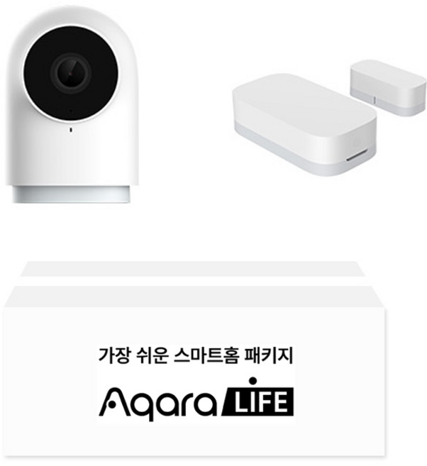 [본사정품] 아카라 출입보안 홈캠 패키지 홈카메라허브 G2h pro 1개 + 열림감지센서 1개