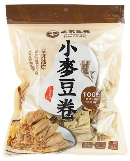 本家生機 小麥豆捲 豆紙 豆腐衣 非基改黃豆 純素 無添加防腐劑, 1個, 小麥豆捲(130±4.5g/包)