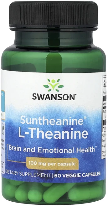 프리미엄상품 Swanson Suntheanine® l-테아닌 100mg 베지 캡슐 60정 끝내주게잘나가는상품, SwansonSuntheaninel테아닌100mg베지캡, 1 - 쿠팡