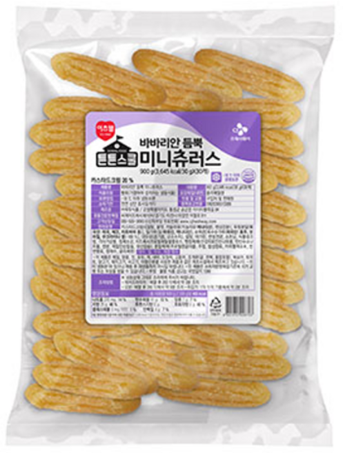 CJ 튼튼스쿨 바바리안 듬뿍 미니츄러스, 1개, 900g