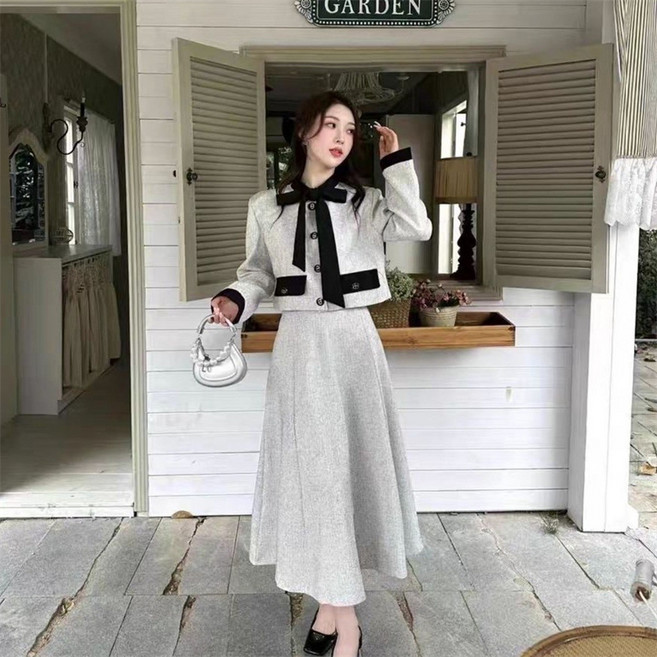 빌리즈빈 여성 봄 러블리 A라인 자켓 스커트 투피스 5417