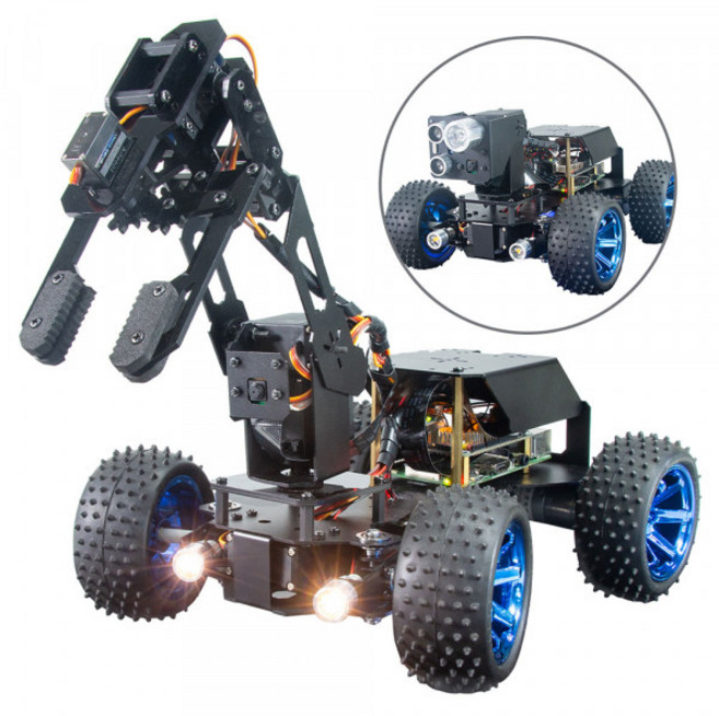 Adeept 라즈베리파이 스마트카 로봇 자동차 키트/ADR019 ADR019, 1개