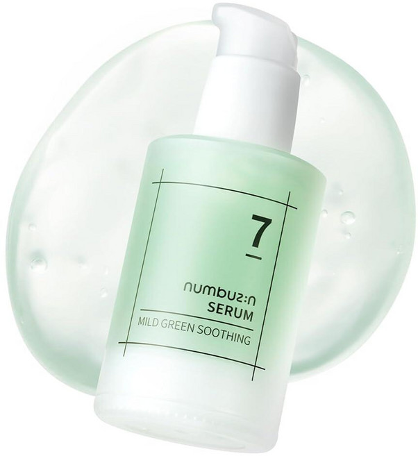 Numbuzin No.7 마일드 그린 수딩 세럼 50ml / 1.69 fl.oz | 진정 이 많은 스킨 케어 노니 시카 후투이니아 코다타