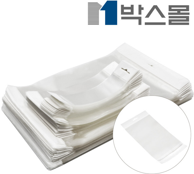 박스몰 OPP헤다봉투 투명봉투 다양한 사이즈, 1개
