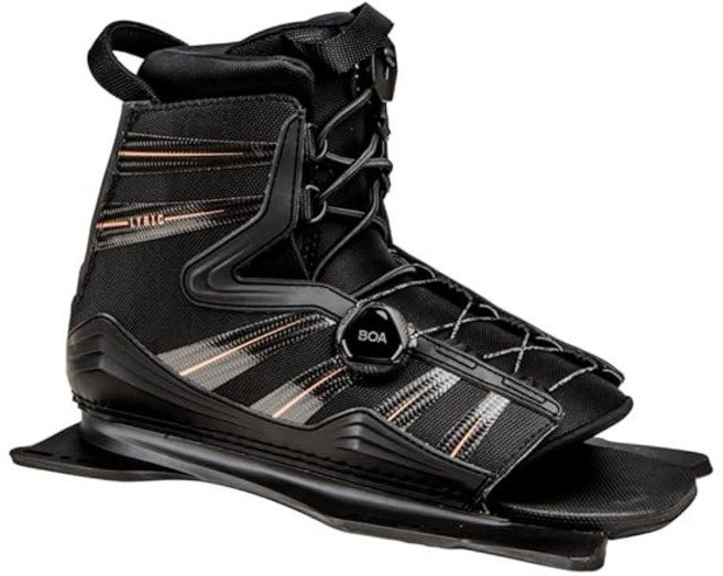 레이더 수상 스키 부츠 리릭 BOA 블랙 / 카본 코랄 깃털 프레임, Standard, rear