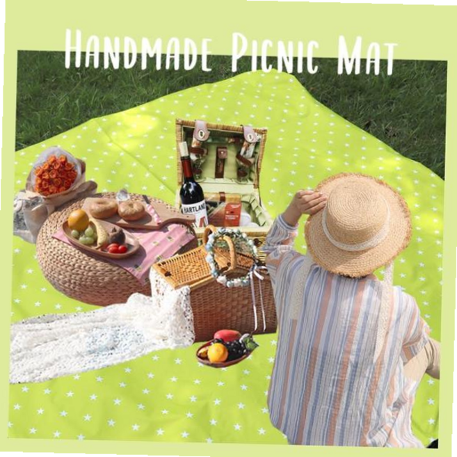 더해피 양면방수 특대형 식탁/테이블/피크닉 매트, 양면방수매트(특대)_백곰(스카이)