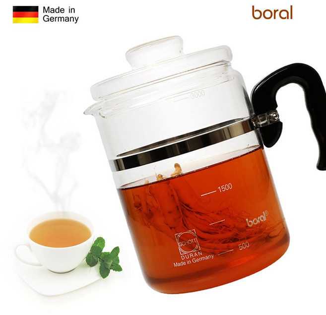 보랄 쇼트듀란 유리 약탕기 BR-GP300TB, 3L, 1개