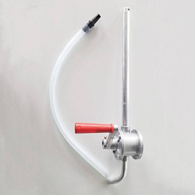 휴대용 오일펌프 소형 오일 전송 펌프 유체 교환 도구 수동 드럼 로터리 핸드 오토바이 펌핑 연료 트럭 자동 용, 01 CHINA, 1개