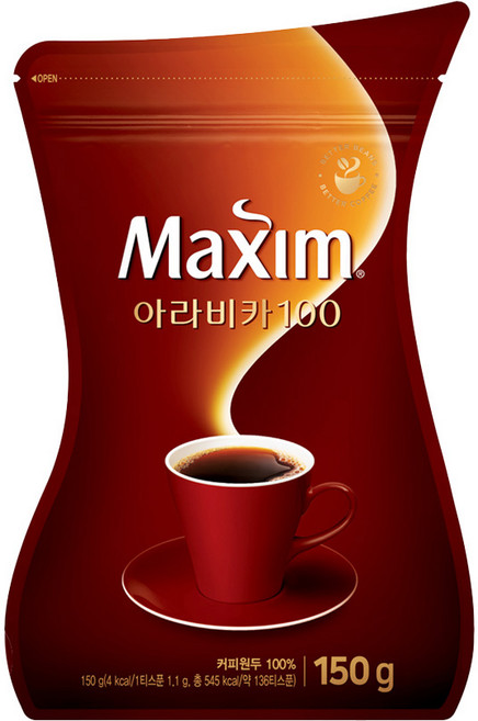 동서 맥심 아라비카100 커피 미니 150g 리필용, 1개, 1개입