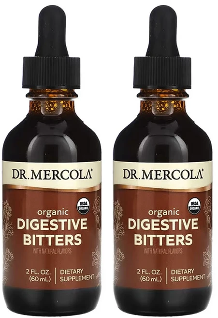 닥터 머콜라 유기농 다이제스티브 비터스 천연 향 60ml(2fl oz), 2팩 - 쿠팡