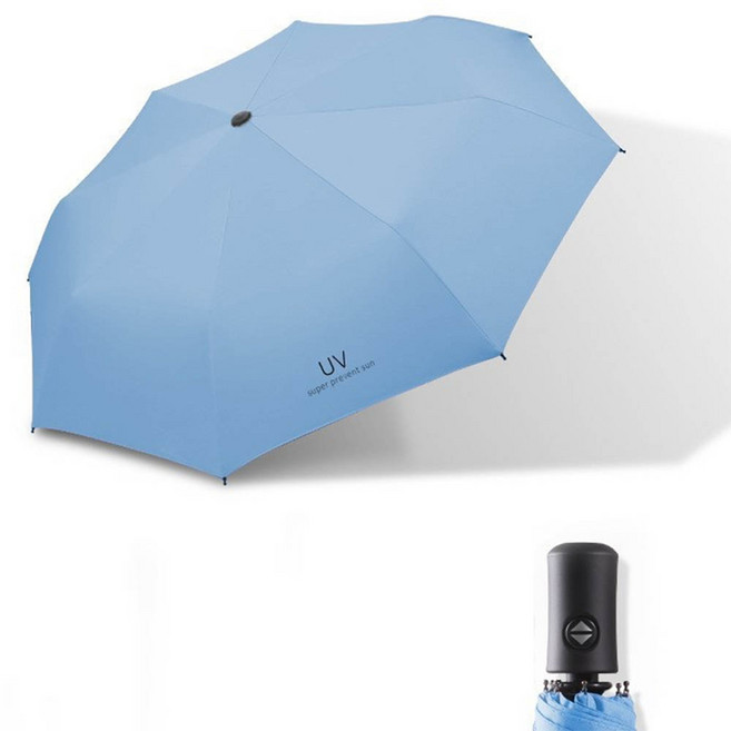 시크벤 초경량 UV 자외선차단 97cm 원터치 암막 3단 자동우산 양우산 우양산