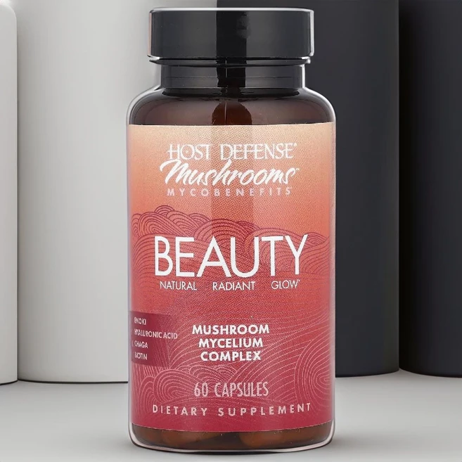 호스트 디펜스 영지 차가 버섯 추출물 비오틴 먹는 히알루론산 60캡슐, 1개, 60정 - 쿠팡