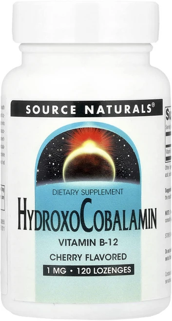 검증된효과 Source Naturals Hydroxo코발라민 비타민B12 체리 맛 1mg 사탕 정제 120정 인기상품입니다, SourceNaturals하이드록소코발라민비타민B12체, 1개 - 쿠팡