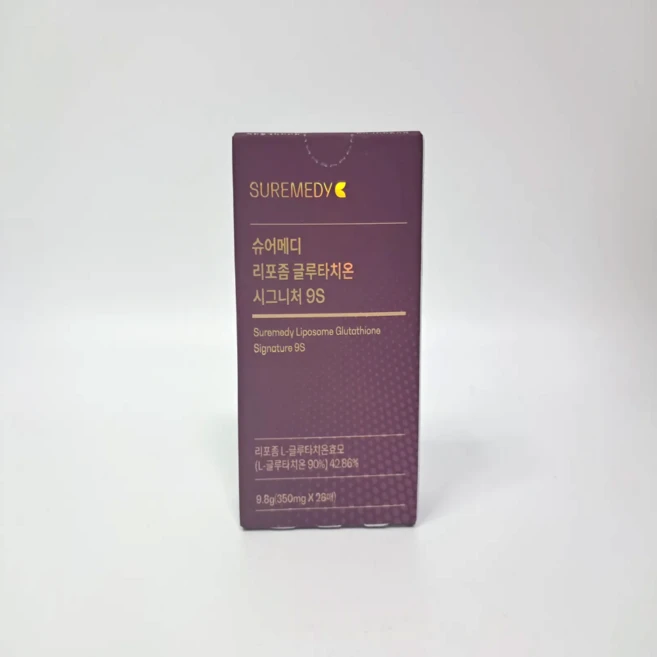 슈어메디 리포좀 글루타치온 시그니처 9S 28매, 9.8g, 1개 - 쿠팡