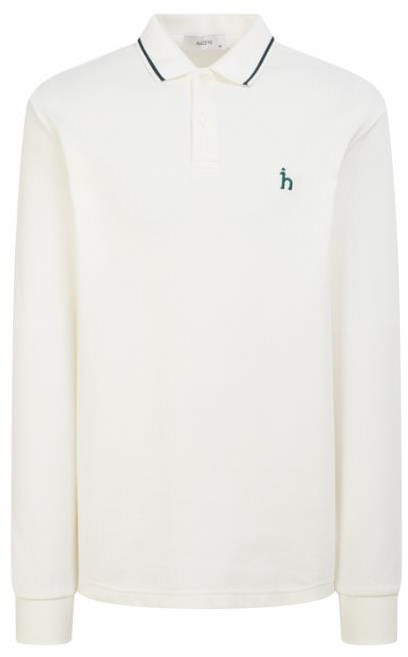 헤지스 화이트 패턴 면혼방 긴팔카라티셔츠 YMWHTS5A205OW