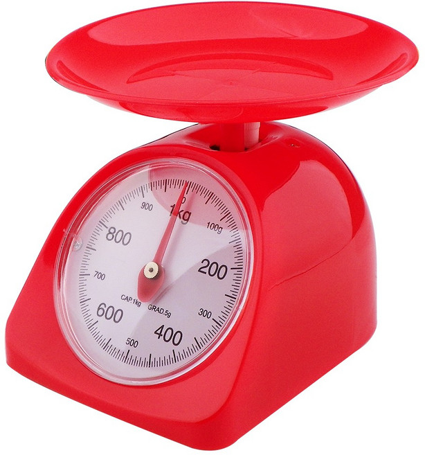 도매짱 1kg 2kg 주방저울 계량 저울 미니 요리 음식 주방용, 2kg빨강, 저울