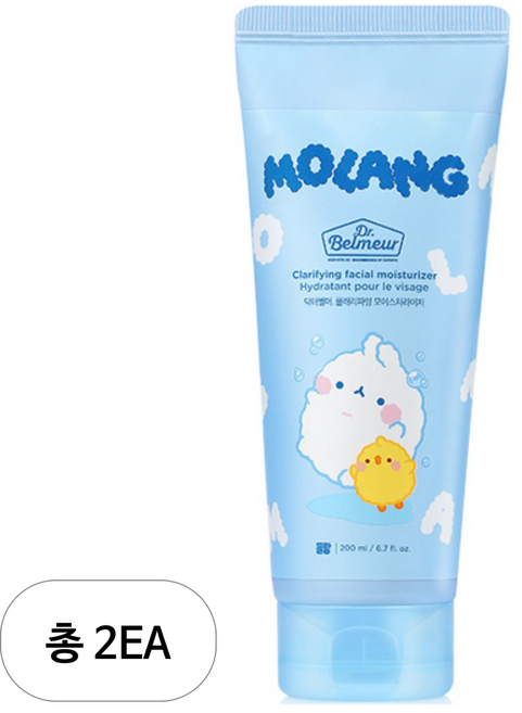 더페이스샵 몰랑이 닥터벨머 클래리파잉 모이스처라이저 로션, 2개, 200ml