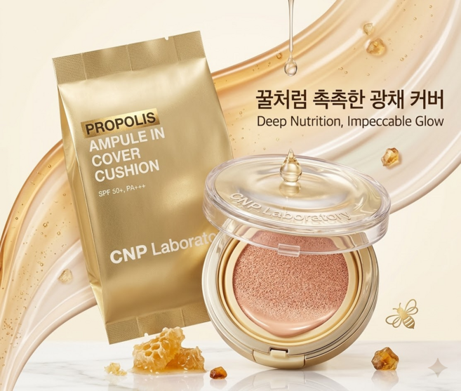 [차앤박] 프로폴리스 앰플 인 커버 쿠션 본품 15g+리필 15g, 21호 라이트베이지, 1개