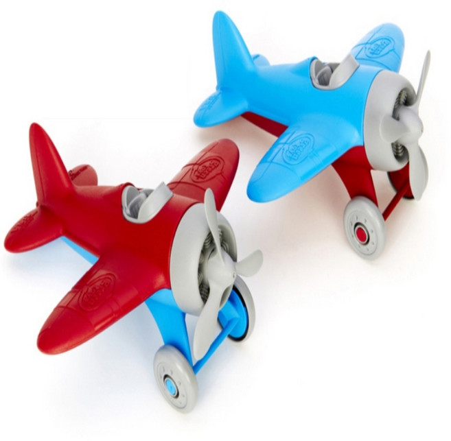 티케이마켓 그린토이즈 유아 친환경 비행기 장난감 색상랜덤 근육발달, 1개