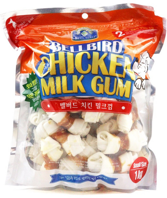 벨버드 강아지 치킨 밀크껌 스몰, 치킨밀크, 1kg, 1개