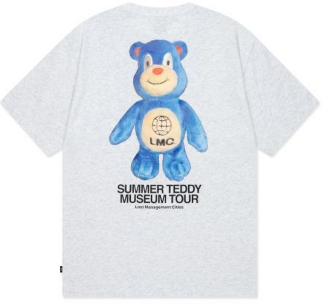 lmc SUMMER TEDDY MUSEUM TOUR TEE light heather gray