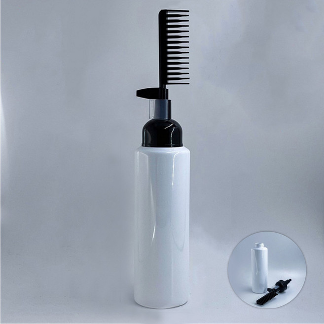 [LxU] 최신형 빗노즐 염색빗 용기 일체형 셀프 염색통 염모제 분사 빗, 1개, 화이트