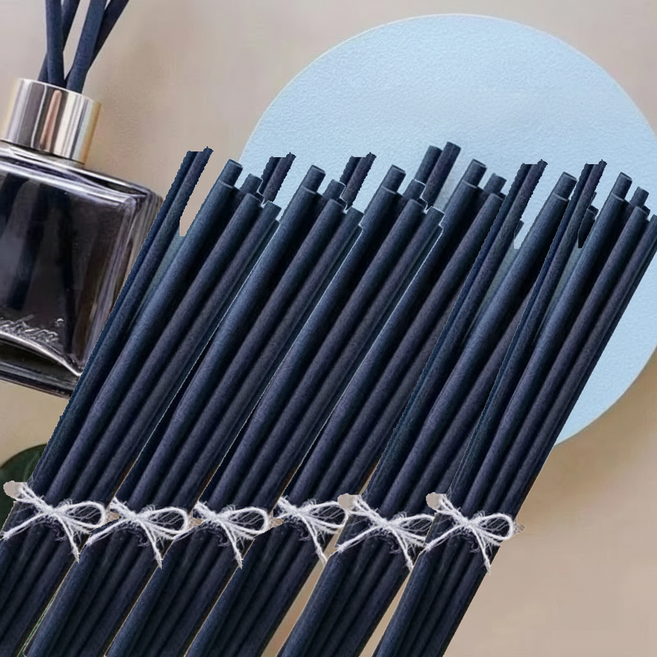 프리미엄 디퓨저 스틱 4mm x 30cm 고밀도 두꺼운 긴 리드 대용량, 60개입, 1개, 블랙