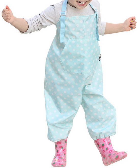 아동용 멜빵형 전신미술가운 / 오버롤 미술가운 / 갯벌체험옷 / 모래놀이바지 / 플레이웨어 / 어린이갯벌옷 / 여름용미술가운, 연하늘흰땡
