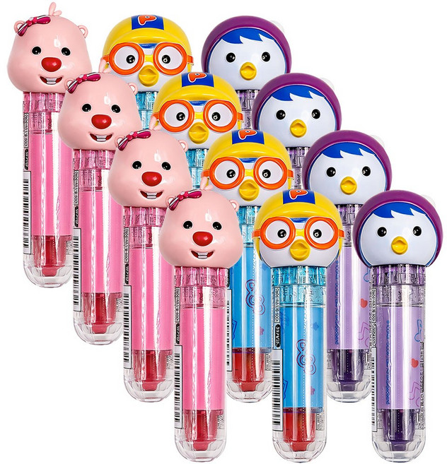 뽀로로 립스틱모양 캔디, 12개, 5g