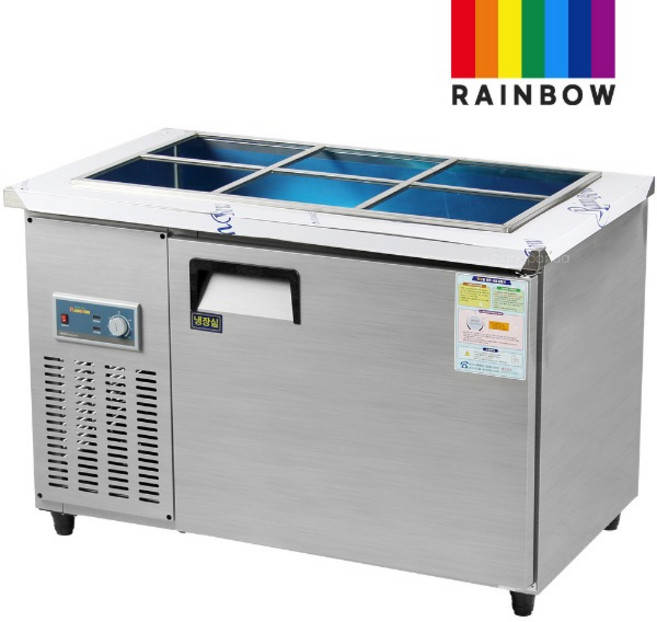 레인보우 업소용 반찬냉장고 1200 직냉식 찬받드 반찬 메탈 김밥 토핑 영업용 테이블, 무료배송:서울전지역, (상세참조)