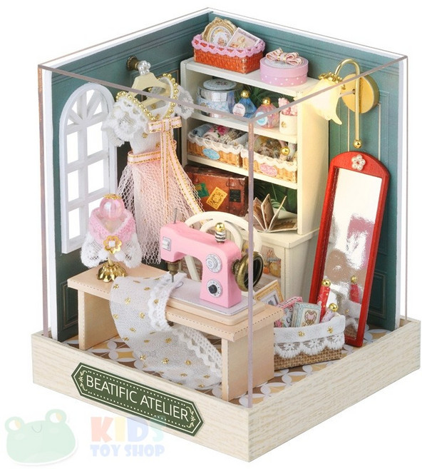 CUTE ROOM / 智趣屋 櫻花麵店 迷你屋 手工拼裝模型, 1個, 幸福工作室
