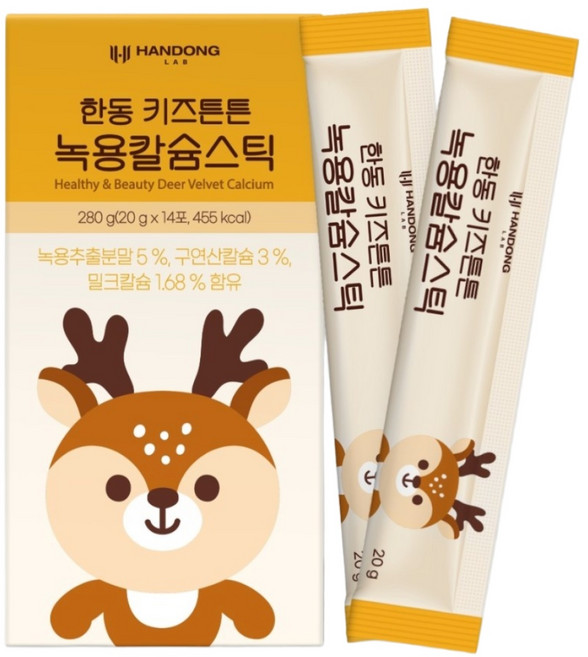 한동녹용연구소 한동 키즈튼튼 녹용칼슘스틱 14포 [본사출고], 280g, 1개