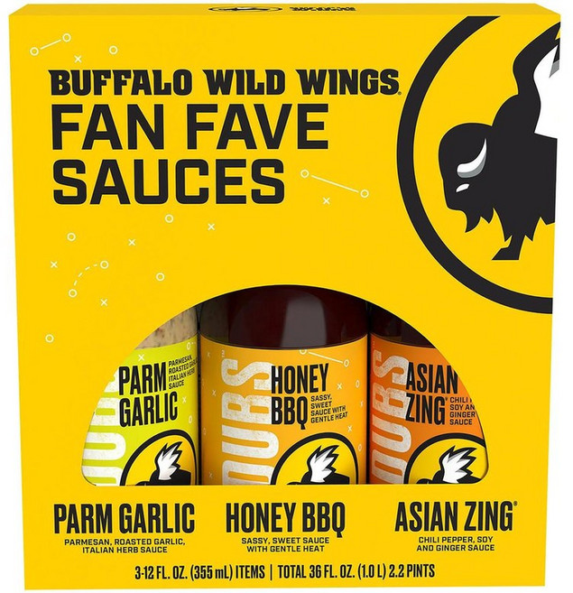 버팔로 와일드 윙 버라이어티 소스 3종 Buffalo Wild Wings Variety Sauces, 1개, 355ml