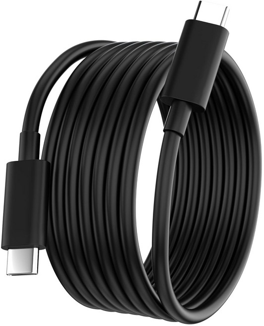 미디미디 USB-C 타입 더치 케이블, 1개, 검정, 100cm