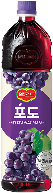 델몬트 포도100 주스, 1.5L, 4개