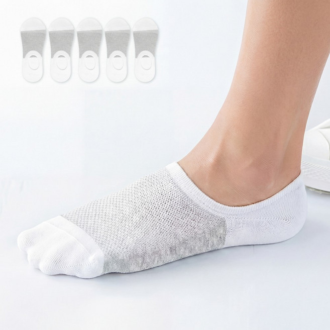 애플민트 남성 페이크 삭스 여름 논슬립 양말 시원한 매쉬