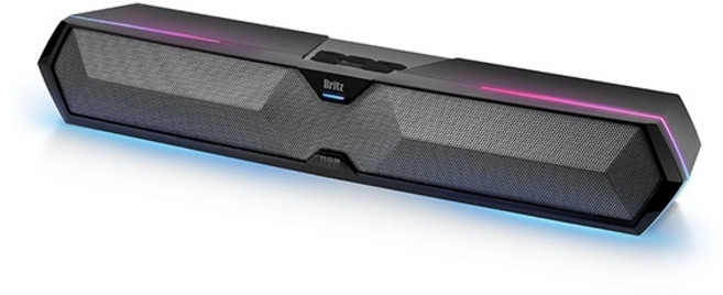 브리츠 게이밍 RGB 사운드바 PC용 스피커 USB 전원, BR-T9